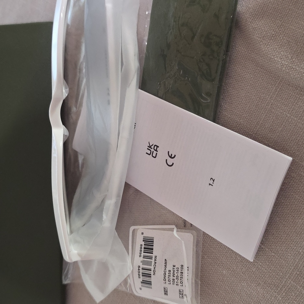 Longchamp White Sunglasses *NEW IN CASE* - Picture 8 of 10